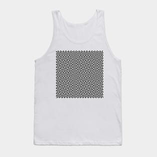 Black and White geometric pattern Tank Top